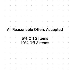 All Reasonable Offers Accepted